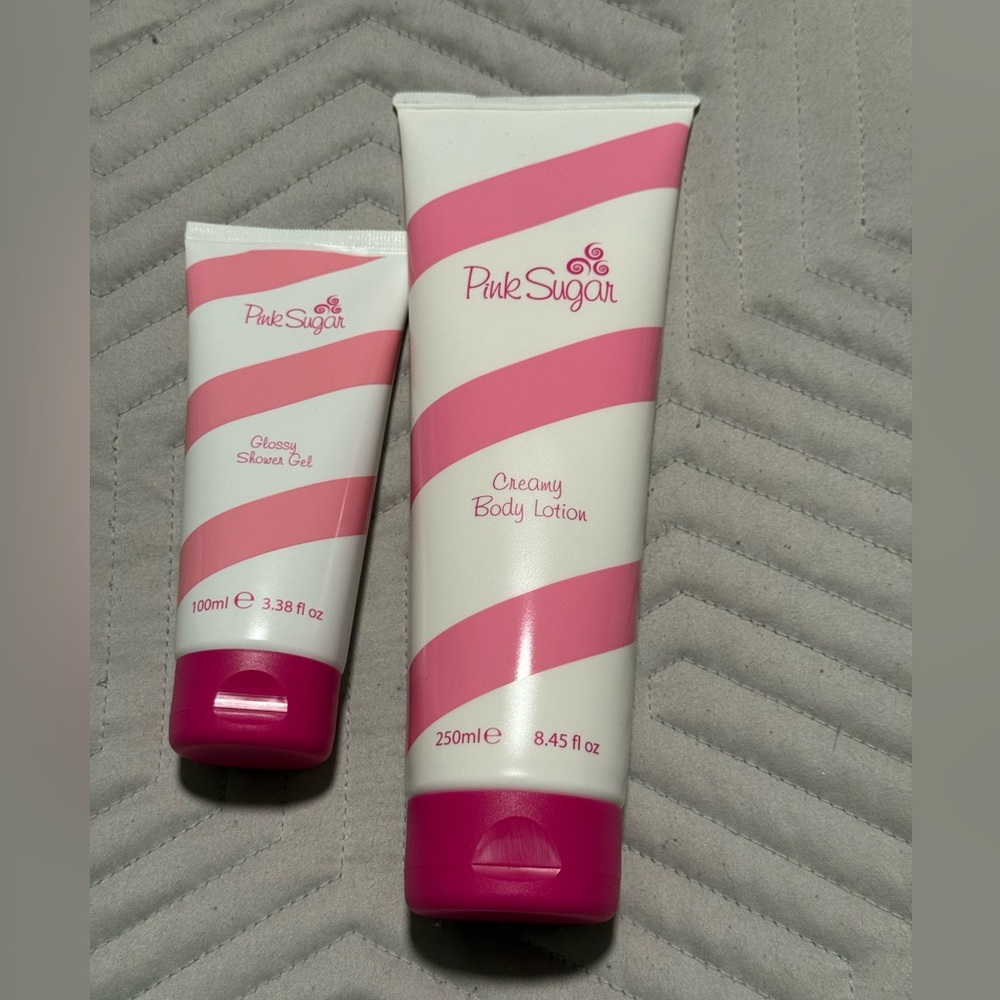 Pink Sugar Body Lotion and Shower Gel Set, New Without Box